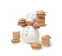 Kikkerland Juego de mesa de equilibrio balanza El panadero Balance The Baker