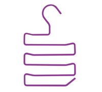 Kikkerland Perchas de Aluminio moradas para Corbata, Juego de 2