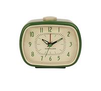 Kikkerland Reloj Despertador Retro, Verde, ABS