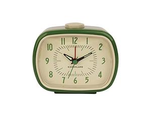 KIKKERLAND Reloj despertador retro con manecillas luminosas, 11 x 9 x 6 cm
