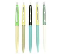 Kikkerland Retro Pens Set de 5 Boligrafos