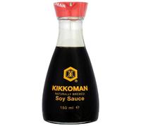 Kikkoman Salsa de soja elaborada naturalmente 150 ml (paquete de 4)