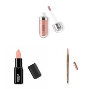 KIKO Milano 3D Hydra Lipgloss 20 | Softening lip gloss for a 3D look, Smart Fusion Lipstick 401, Rich And Nourishing Lipstick, Everlasting Colour Precision Lip Liner 10 | Automatic Lip Pencil