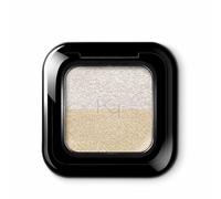 KIKO Milano Bright Duo Eyeshadow - Tono 01 Metallic White/True Gold | Doble Tono | Color Intenso | Difuminable | Multiacabado