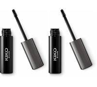 KIKO Milano Eyebrow Fibers Coloured Mascara 06 | Máscara de color para cejas con fibras para peinar y rellenar las cejas con acabado glossy (Paquete de 2)
