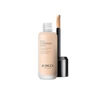 KIKO Milano Full Coverage 2-in-1 Foundation & Concealer, Base De Maquillaje Y Corrector 2 En 1, Alta Cobertura, WR01 Warm Rose