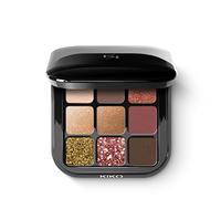 KIKO Milano Glamour Multi Finish Eyeshadow Palette - Tono 03 Burgundy Notes | 9 Sombras | Multiacabado | Ultrapigmentado | Difuminable | Espejo