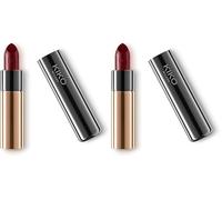 KIKO Milano Gossamer Emotion Creamy Lipstick 128, Barra de labios cremosa de color intenso (Paquete de 2)