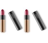 KIKO Milano Gossamer Emotion Creamy Lipstick 142 | Barra de labios cremosa de color intenso (Paquete de 2)
