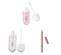 KIKO Milano Lip Volume Tutu Rose | Perfecting and volumising lip cream, Lip Volume 02 Transparent | Perfecting Lip Cream Volumizing Effect and Creamy Colour Comfort Lip Liner 05 Longlasting Lip Pencil