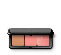 KIKO Milano Multi Finish Trio Blush & Bronzer Palette - Tono 01 Coral | Paleta Trío | Colorete y Bronceador | Mate y Metálico | Difuminable