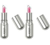 KIKO Milano Secret Oil Core Lip Balm 01, Bálsamo Labial Nutritivo Con Corazón De Aceite Brillante (Paquete de 2)