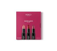 KIKO Milano Smart Fusion Lip Set 02, Kit De Labios Con 3 Labiales De Acabado Luminoso