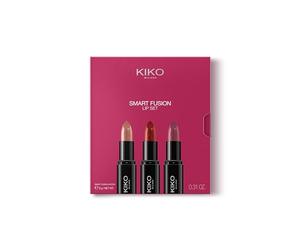 KIKO Milano Smart Fusion Lip Set 02, Kit De Labios Con 3 Labiales De Acabado Luminoso