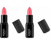 KIKO Milano Smart Fusion Lipstick 408, Labial Rico Y Nutritivo Con Acabado Brillante (Paquete de 2)