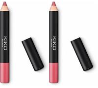 KIKO Milano Smart Fusion Matte Lip Crayon 03 | Lápiz De Labios Para Llevar (Paquete de 2)