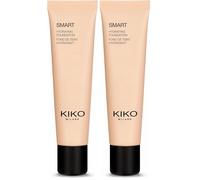 KIKO Milano Smart Hydrating Foundation 01 - Wr 01 | Base de maquillaje hidratante y uniformadora (Paquete de 2)