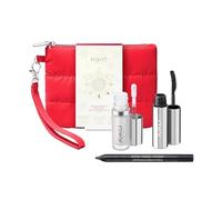 KIKO Milano Snow-Kissed Holiday Secret Santa Mini Make Up Gift Set, Kit De Regalo De Maquillaje: Máscara De Pestañas Efecto Volumen, Lápiz De Ojos, E Iluminador Líquido En Formato Mini