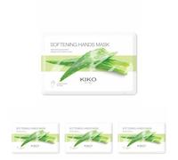 KIKO Milano Softening Hands Mask | Mascarillas Para Manos Y Uñas De Tejido Con Extracto De Aloe (Paquete de 4)