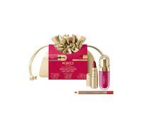 KIKO Milano Twist 'N Twinkle Holiday Mini Kiss Squad Lip Gift Set 02, Set De Regalo Para Los Labios: Minilabial Mate, Minibrillo De Labios Y Minilápiz De