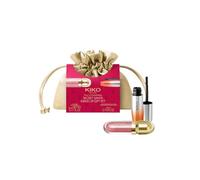KIKO Milano Twist 'N Twinkle Holiday Secret Santa Make Up Gift Set, Set De Regalo De Maquillaje: Minimáscara De Pestañas Efecto Volumen Máximo Y Minibrillo De Labios