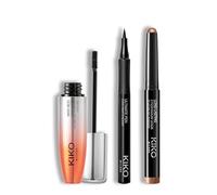 KIKO Milano Ultimate Eye Look Set | Long Lasting Eyeshadow Stick 06, Ultimate Pen Eyeliner & Maxi Mod Volume Mascara | Long-Wearing, Defined Eye Looks