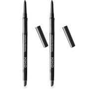 KIKO Milano Unlimited Precision Automatic Eyeliner And Khôl 16, Lápiz De Ojos Automático Para Uso Interno Y Externo (Paquete de 2)