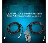 Kikumi 2 Unids/set de Sonda del Sensor de Temperatura y Humedad de Alta Precisión, Accesorios para Incubadora Industrial