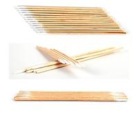 Kikumi 300 Piezas de Maquillaje Desechable Microblading de Algodón Extensión de Pestañas Aplicador de Maquillaje de Maquillaje