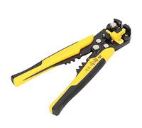 Kikumi Alicates de Engarzado Automático de 8 Pulgadas, Cortador de Cables, Herramienta de Pelado, Manual, Multifunción, Ergonómico para Fábrica Doméstica (Amarillo)