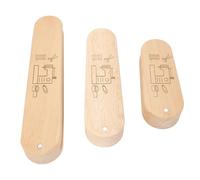 Kikumi Bobina de Sastre de 3 Piezas con Escala, Herramienta de Ayuda para Coser y Acolchar de Madera para Alisar y Prensar Telas en Varios Tamaños