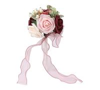 Kikumi Bouquet de Boda Color Vívido Sosteniendo Flores Románticas Hechas a Mano Elegante con Flores de la Fiesta de la Fiesta del Jardín (#7)