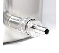 Kikumi Conector de Barril de Cerveza Conector Rápido Acoplador Rápido Adaptador Acero Inoxidable G1 Rosca de 2 Pulgadas Reemplazo de Accesorio de Elaboración Casera Fácil C