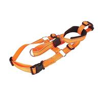 Kikumi Hocrico para Perros con Cuello de Cabeza Mordisco Ajustable y Prevención de Corteza de Corteza de Nylon Perrito para Entrenamiento a Pie Naranja Naranja (SG)