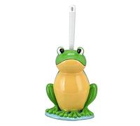 Kikumi Juego de Escobilla de Baño con Forma de Rana, Diseño de Animales de Dibujos Animados con Largo Ergonómico, Cerdas Firmes para una Limpieza a Fondo, Escobilla de Baño, para Cuenco,