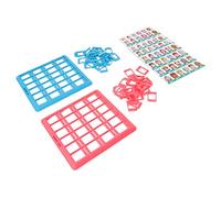 Kikumi Juguetes Rompecabezas para Niños, Juego de Cartas Educativo de Escritorio, Tablero de Lógica, Razonamiento, Juego Intelectual, de Mesa Familiar (Rojo y Azul)
