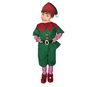 Kikumi Kids Christmas Elf Traje Belt Hat, Elfo, Trajes Navideños para Niña