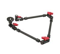 Kikumi Montaje de Cámara de Brazo Articulante Ajustable con Hilo de 1/4 de Pulgada 3/8 Pulgadas, Rotación de 360 Grados para la Transmisión en Vivo del Teléfono con Cámara
