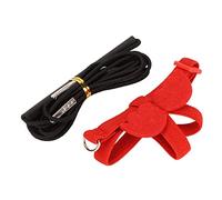 Kikumi Pet Bird Arnés Correa para Pájaros Livianos Tracción de Tracción para la Cuerda de Alexandrine Scarlet Keck Mini Macaw (Rojo)