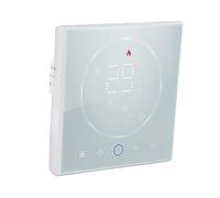 Kikumi Termostato Inteligente Pantalla LED Control de Calentador de Agua Termostato Incorporado Programable Inalámbrico de 13 Mm para Oficina en Casa AC95-240V (Blanco)