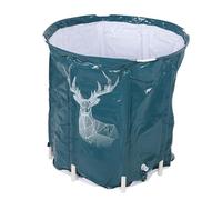 Kikumi Tina de Spa Plegable 80L Gran Capacidad PVC PVC Plegable Bañera con Soporte para Uso en el Hogar