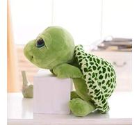 Kikumi Tortuga de Peluche de 20cm, Juguete de Tortuga de Dibujos Animados, Ojos Grandes Verdes, Rellena, Animal de Peluche, Juguete para Regalo para bebé (Verde)