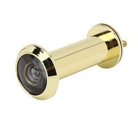 Kikumi Visor de Seguridad para la Puerta del ángulo de Visión Anti lo de 220 Grados con Cubierta Posterior para Uso Doméstico (Diámetro extendido de 16 agujeros de oro 16-23)