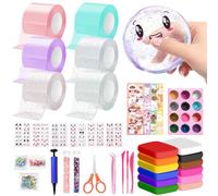 KIKVTER Nano Tape, 70 unidades Nano Tape Bubbles Kit, Nano Tape Bubbles Set, Nano Tape Blowing Bubble Tape, DIY Nano Tape Cinta adhesiva de doble cara, cinta adhesiva sin trazado para hacer burbujas
