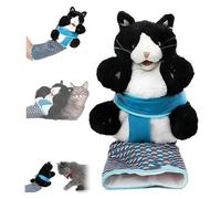 KIKYKUBBLETASW Guante de Lucha Libre con Forma de títere de Gato, Juguete Interactivo con Acolchado Resistente for Gatitos y Perros.(1pc)