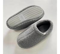 KIKYKUBBLETASW Zapatillas de algodón ultrasuaves for el hogar for Mujer y Hombre, cómodas Pantuflas de Felpa con Suela Antideslizante y envolventes.(Purple,38-39)