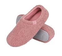 KIKYKUBBLETASW Zapatillas de algodón ultrasuaves for el hogar for Mujer y Hombre, cómodas Pantuflas de Felpa con Suela Antideslizante y envolventes.(Pink,40-41.5)