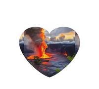 Kilauea - Ambientador de coche con diseño de volcanes, 10 piezas, hojas de ambientador con cuerda para coches y hogar