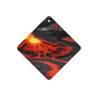 Kilauea - Ambientador de coche con diseño de volcanes, 10 unidades, hojas colgantes perfumadas