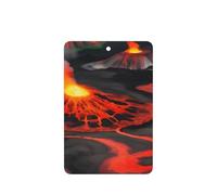 Kilauea - Ambientador de coche con diseño de volcanes, 10 unidades, hojas colgantes perfumadas